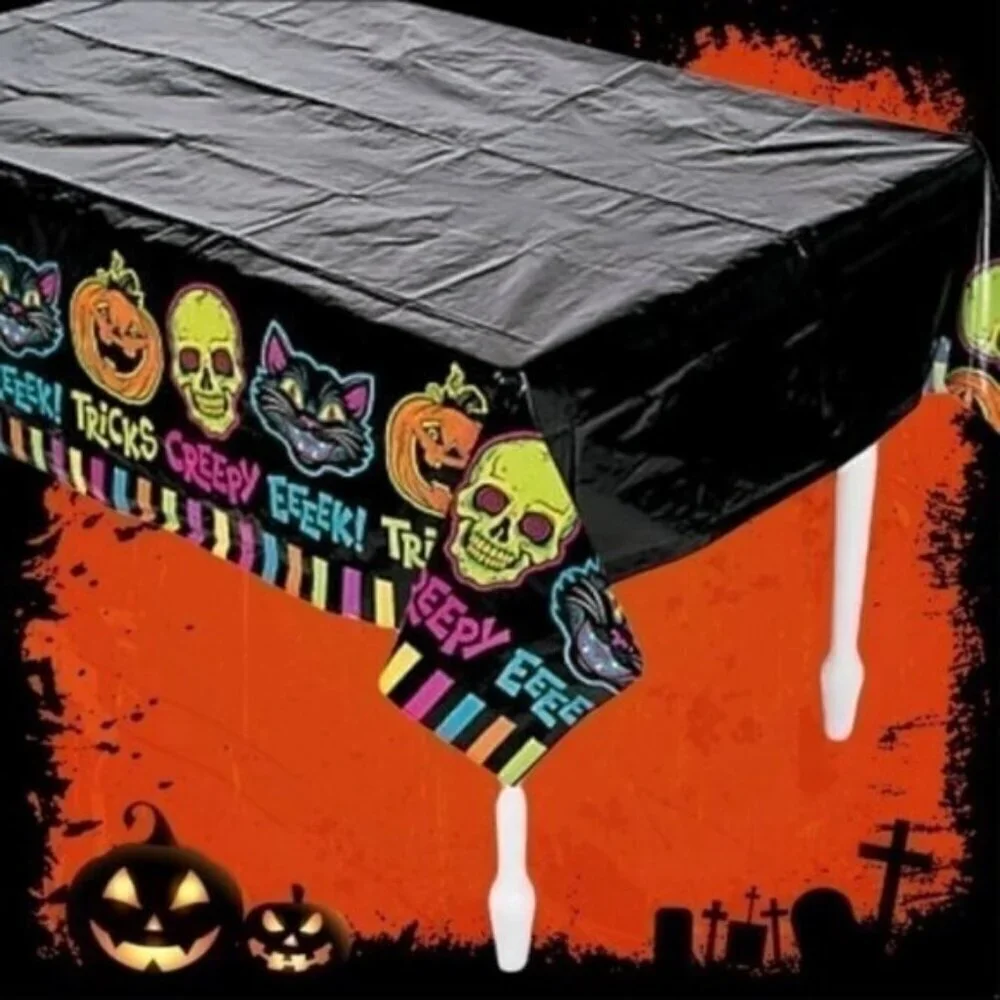 Halloween Spookadelic Table Cover